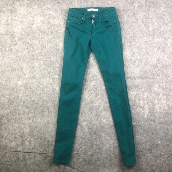 Joes Mid Rise Skinny Ankle Jeans Women's 25 Green Stretch Denim Casual - Picture 1 of 13